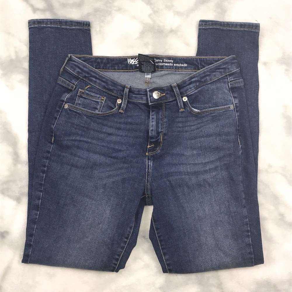 Mossimo Curvy Mid-Rise Skinny Jeans NWT 00 LONG
